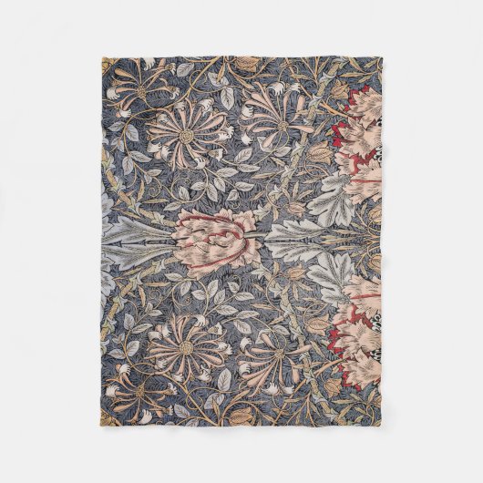 Couverture Polaire Honeysuckle Print (par William Morris) (Devant)