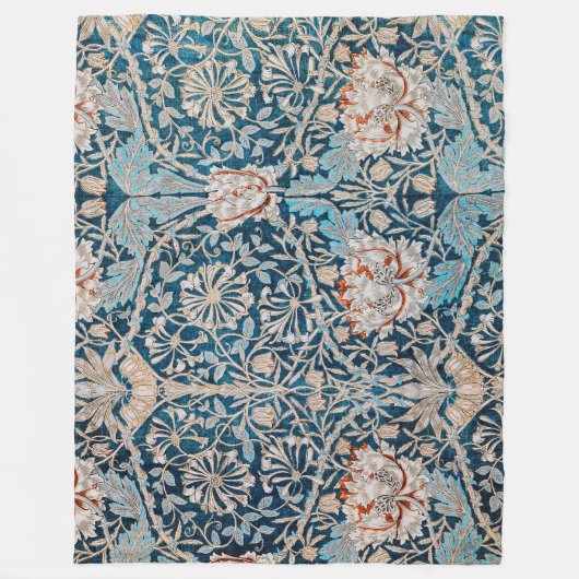 Couverture Polaire Honeysuckle, William Morris (Devant)