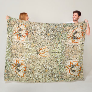 Couverture Polaire Honeysuckle, William Morris