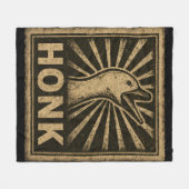Couverture Polaire Honk Goose Funny Duck Chicken Mème (Devant (Horizontal))