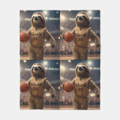Couverture Polaire Hoops and Hangs : Le Slam Dunking Sloth, (Devant)