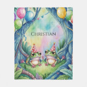 Couverture Polaire Hop On Over Birthday Party Gift (Devant)