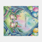 Couverture Polaire Hop On Over Birthday Party Gift (Devant (Horizontal))