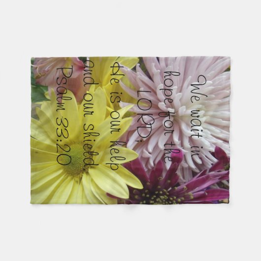 Couverture Polaire Hope Bouquet / Psaumes (Devant (Horizontal))