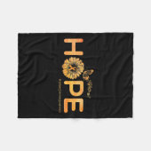 Couverture Polaire Hope Butterfly Multiple Sclerosis Cadeaux de sensi (Devant (Horizontal))