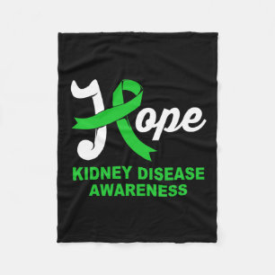 Couverture Polaire Hope Green Kidney Disease Awareness