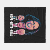 Couverture Polaire Hope Hate Heal Rise Kamala 2024 (Devant (Horizontal))