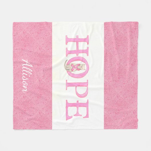Couverture Polaire Hope Kitty personnalisé (Devant (Horizontal))