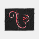 Couverture Polaire Hope Love Red Ribbon Sensibilisation aux maladies  (Devant (Horizontal))