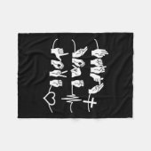 Couverture Polaire Hope Love - Religion chrétienne Heartbeat Cross He (Devant (Horizontal))