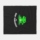 Couverture Polaire HopTimistic | Amusante grenouille | Cute Frog (Devant (Horizontal))