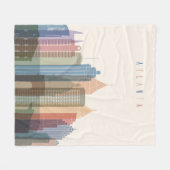 Couverture Polaire Horizon de ville d'Atlanta, la Géorgie | (Devant (Horizontal))