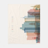 Couverture Polaire Horizon de ville de Cape Town, Afrique | (Devant)