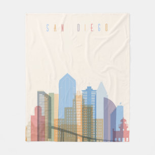 Couverture Polaire Horizon de ville de San Diego