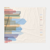 Couverture Polaire Horizon de ville de San Diego (Devant (Horizontal))