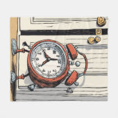 Couverture Polaire Horloge d'alarme pivotante - Porte Whimsical (Devant (Horizontal))