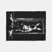 Couverture Polaire Horreur Lapin Masque Homme Rabbit Alt Goth Slasher (Devant (Horizontal))