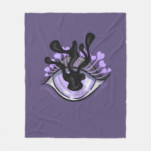 Couverture Polaire Horreur Oeil Goe Déplaisant Bizarre Violet