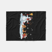 Couverture Polaire Horror Snowman Christmas Reindeer Gingerbread Sant (Devant (Horizontal))