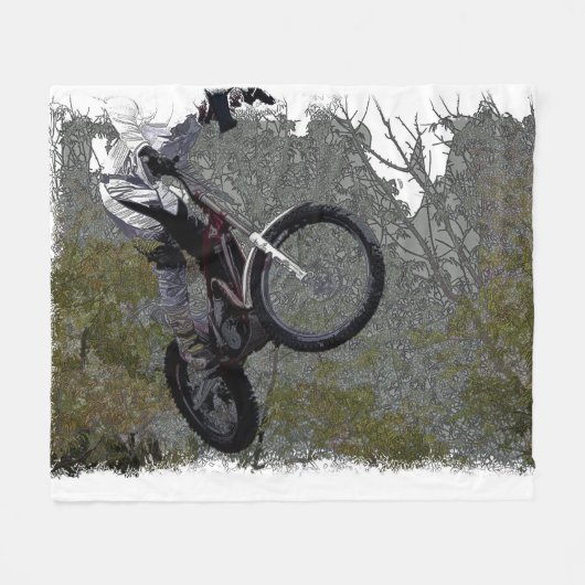 Couverture Polaire Hors-route - Motocross Racing (Devant (Horizontal))