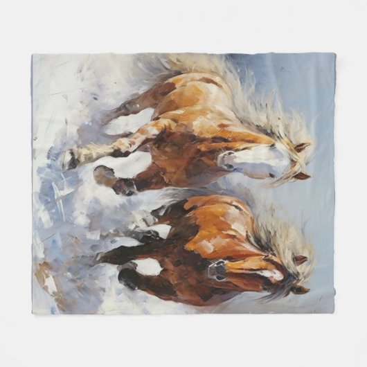 Couverture Polaire Horse (Devant (Horizontal))