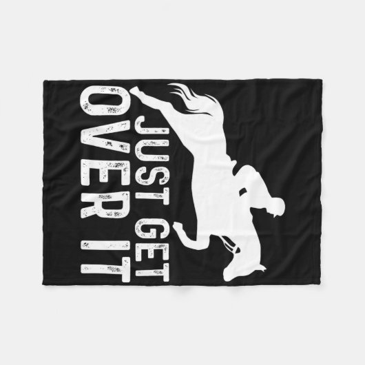 Couverture Polaire Horse anglaise Riding Hunter Jumper Girl Horseback (Devant (Horizontal))