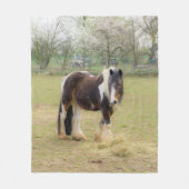 Couverture Polaire Horse love (Devant)