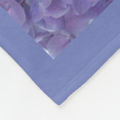 Couverture Polaire Hortensia pourpre rose bleu (Coin)