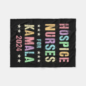 Couverture Polaire Hospice Nurses Pour Kamala Harris 2024 Élection So (Devant (Horizontal))