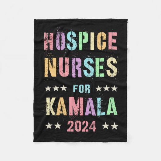 Couverture Polaire Hospice Nurses Pour Kamala Harris 2024 Élection So (Devant)