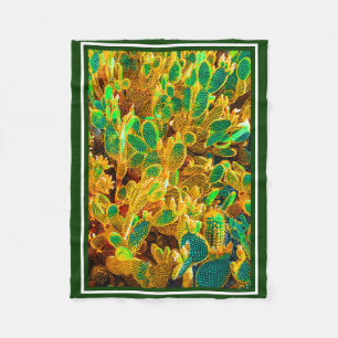 Couverture Polaire Hot Africa Desert Cactus Plantes Prickly Pear