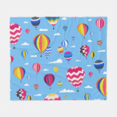 Couverture Polaire Hot Air Balloons Sky Adventure (Devant (Horizontal))