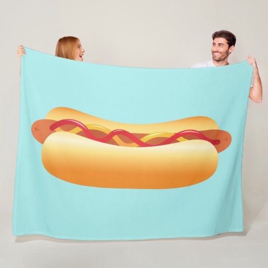 Couverture Polaire Hot Dog (En situation)
