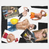 Couverture Polaire Hot Guys Cowboys & Construction Workers Collage (Devant (Horizontal))