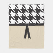 Couverture Polaire Houndstooth moderne (Devant)