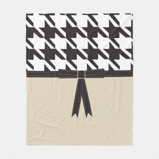 Couverture Polaire Houndstooth moderne (Devant)