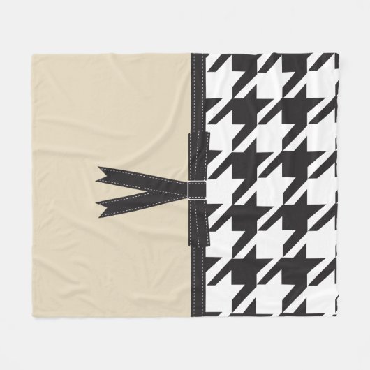 Couverture Polaire Houndstooth moderne (Devant (Horizontal))