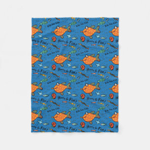 Couverture Polaire Hourra pour le motif de poissons