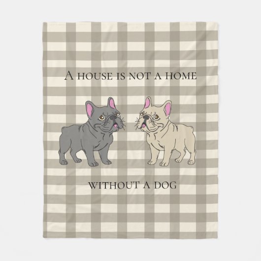 Couverture Polaire House is not a home without a dog (Devant)