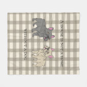 Couverture Polaire House is not a home without a dog (Devant (Horizontal))