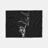 Couverture Polaire House Music Ghost Halloween Techno Rave Halloween (Devant (Horizontal))