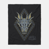 Couverture Polaire HOUSE OF THE DRAGON | Balerion Skull Diamond Crest (Devant)