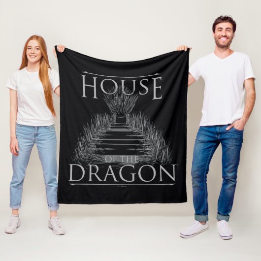 Couverture Polaire HOUSE of the Dragon | Iron Throne Graphic (En situation)