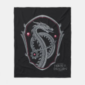 Couverture Polaire HOUSE OF THE DRAGON | Silver Dragon Crest (Devant)
