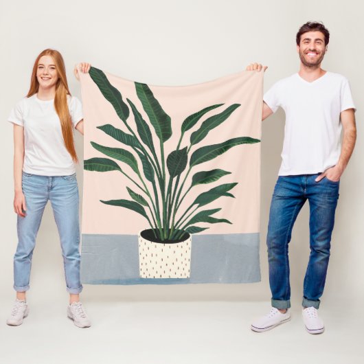 Couverture Polaire Houseplant (En situation)