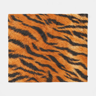 Couverture Polaire Housse de couette à motif réaliste de peau de tigr