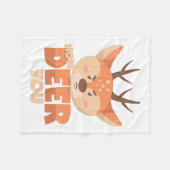 Couverture Polaire How Deer You  (Devant (Horizontal))
