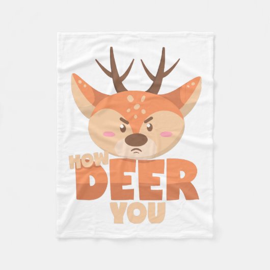 Couverture Polaire How Deer You  (Devant)