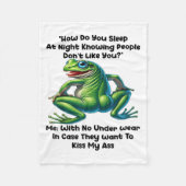 Couverture Polaire How Do You Sleep At Night Knowing People Don't Lik (Devant)