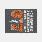 Couverture Polaire How Many Days Funny 67 Meme Basketball Practicing  (Devant (Horizontal))